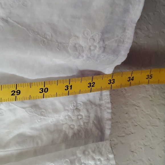 Torrid 2X white fit & flare floral embroidered dress with belt and pocke… - Picture 7 of 8